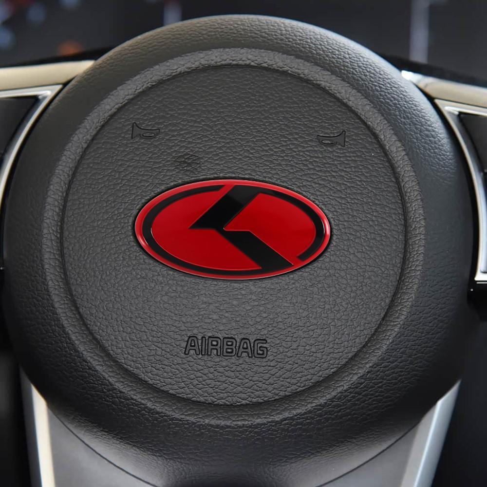 3D Car Logo Steering Wheel Center Emblem Sticker For KIA GT K5 Sportage Ceed Sorento Cerato Rio Soul KN Stinger Proceed Picanto BK7