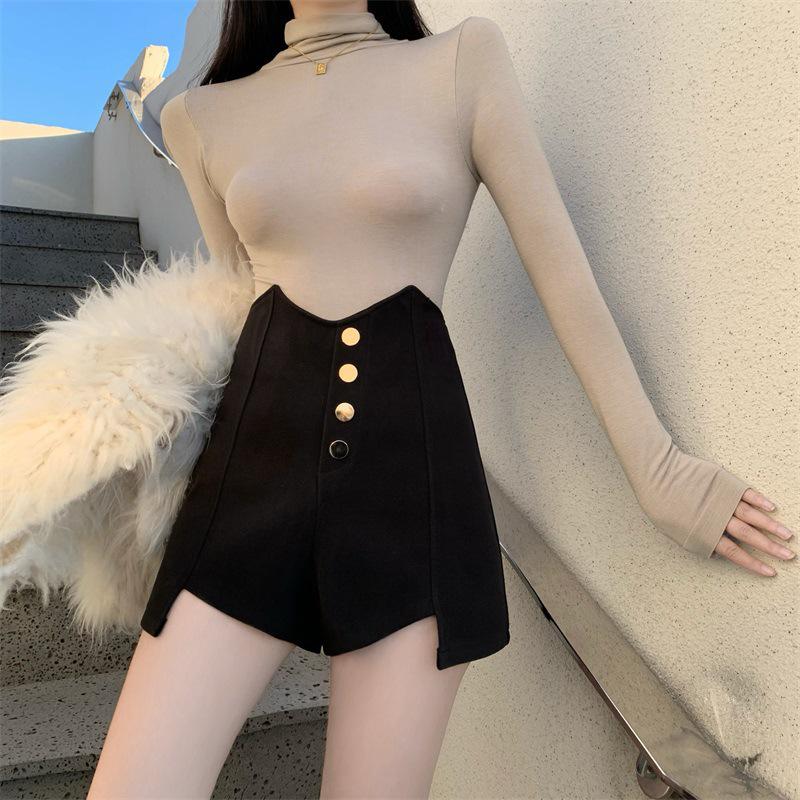 

Korean High Waist Versatile Slimming Shorts - 2024 Early Autumn, Sexy Booty Straight-Leg Pants for Women XS