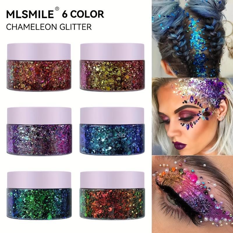Chameleon Body Sequins Halloween Color-changing Glitter Highlighter Eyeshadow