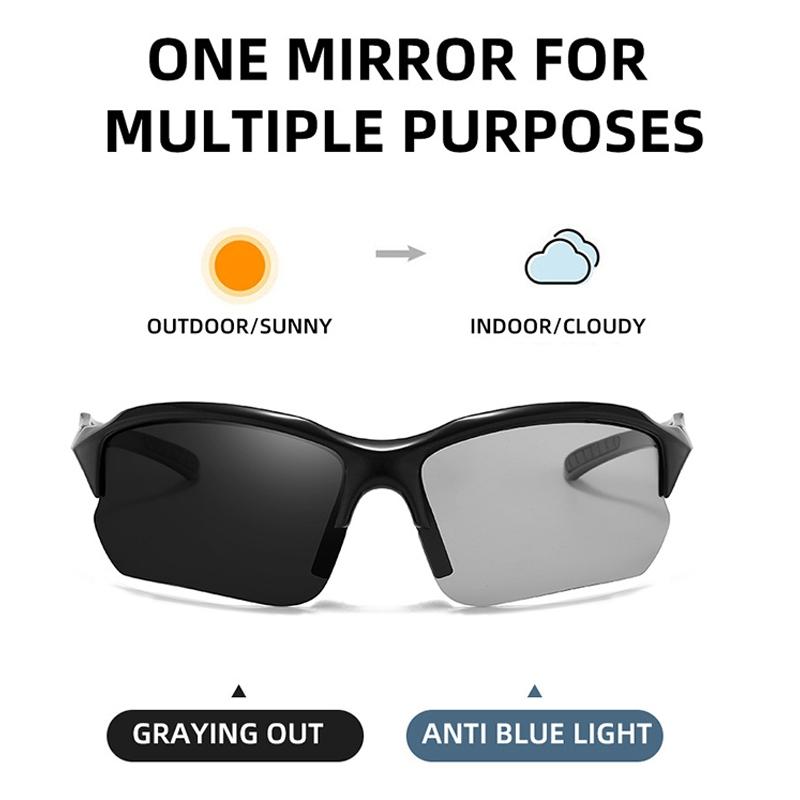 1pc Outdoor Polarized Sunglasses UV Protection Eyewear Sports Glasses for Men Women Running Fishing Driving Hiking Sunglasses