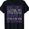 100 Cotton Unisexs Addiction Recovery Awareness T Shirt Giving Up Is Not An Opt Vintage Breathable Soft Fashion