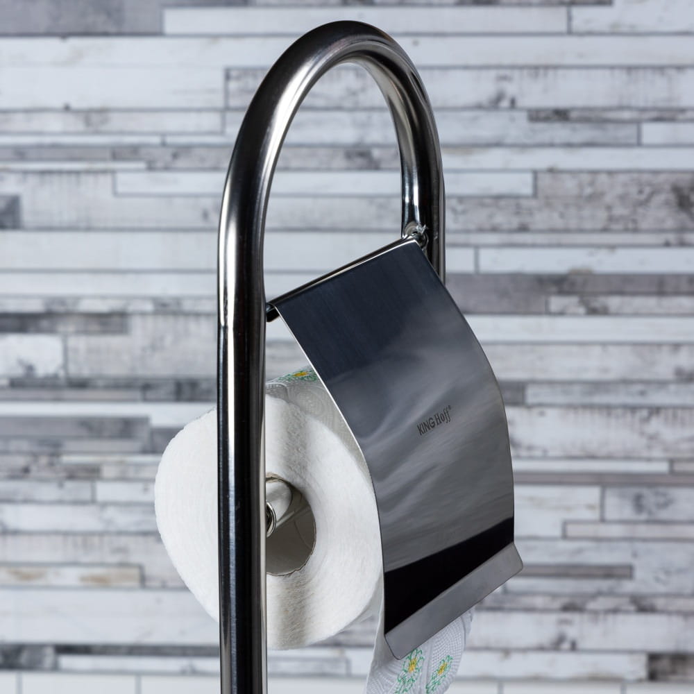 Szczotka Toaletowa Do WC Z Uchwytem Na Papier KINGHOFF KH-3221