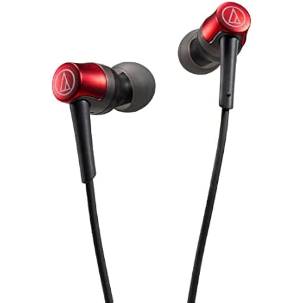 Audio-Technica ATH-CKD3C RD Earphones with Mic USB Type-C Wired 1.2m Canal Type Telework Telecomm...