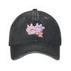 Asamimichaan Cute Asamimi Washed Denim Cap Casual Baseball Caps Adjustable Hat Summer Unisex Baseball Hats