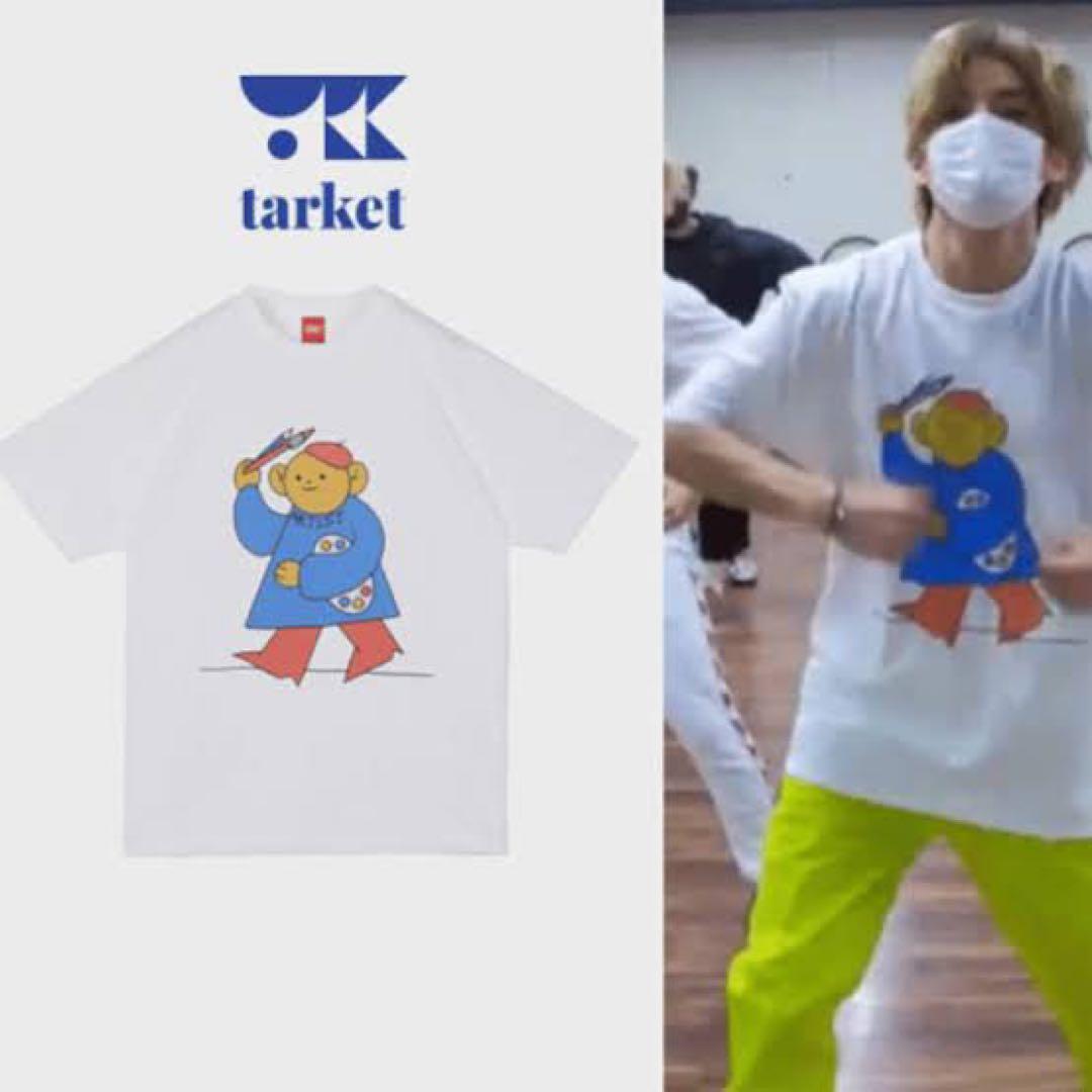 [Б/У] Футболка TARKET I AM ARTIST, подлинная, которую носит участник BTS V Тэхён