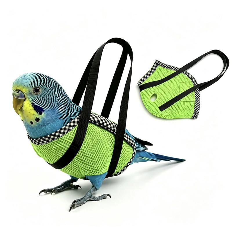 Portable Bird Carrier Bag Parakeets Conures Cockatiels Outdoor Travel Handheld Cage Net Mesh Pet