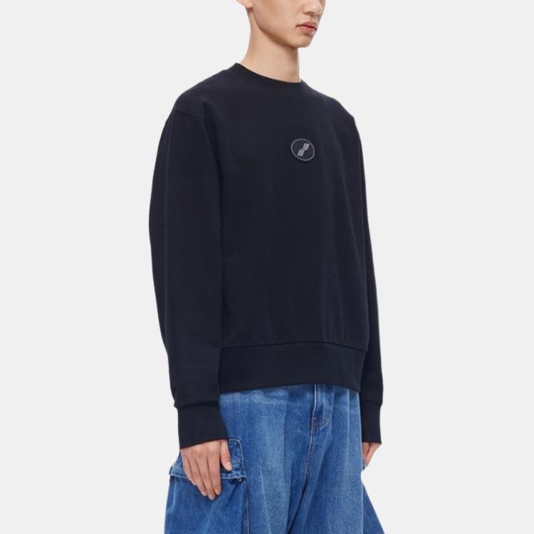 WE11DONE Sweatshirts Unisex Crew Neck Moderate Regular WD-TS3-22-719-U-BK