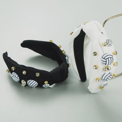 Heming Sportmode Einfarbiges Diamant-Stirnband: Hochwertiges Volleyball-Haaraccessoire für Frauen