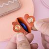 Leather Strawberry Lemon Keychain Case Holder Fashion Women Car Key Ring Charm Bag Car Pendant Gift Anti-lost Pet Dog Cat Collar