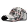 Retro Plaid Woolen Baseball Cap, Autumn and Winter Plaid Cap, Versatile Casual Thermal Visor for Men/Women