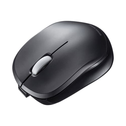 Sanwa Supply Quiet Bluetooth Blue LED Mouse (Rechargeable/Black) MA-BBS308BK
