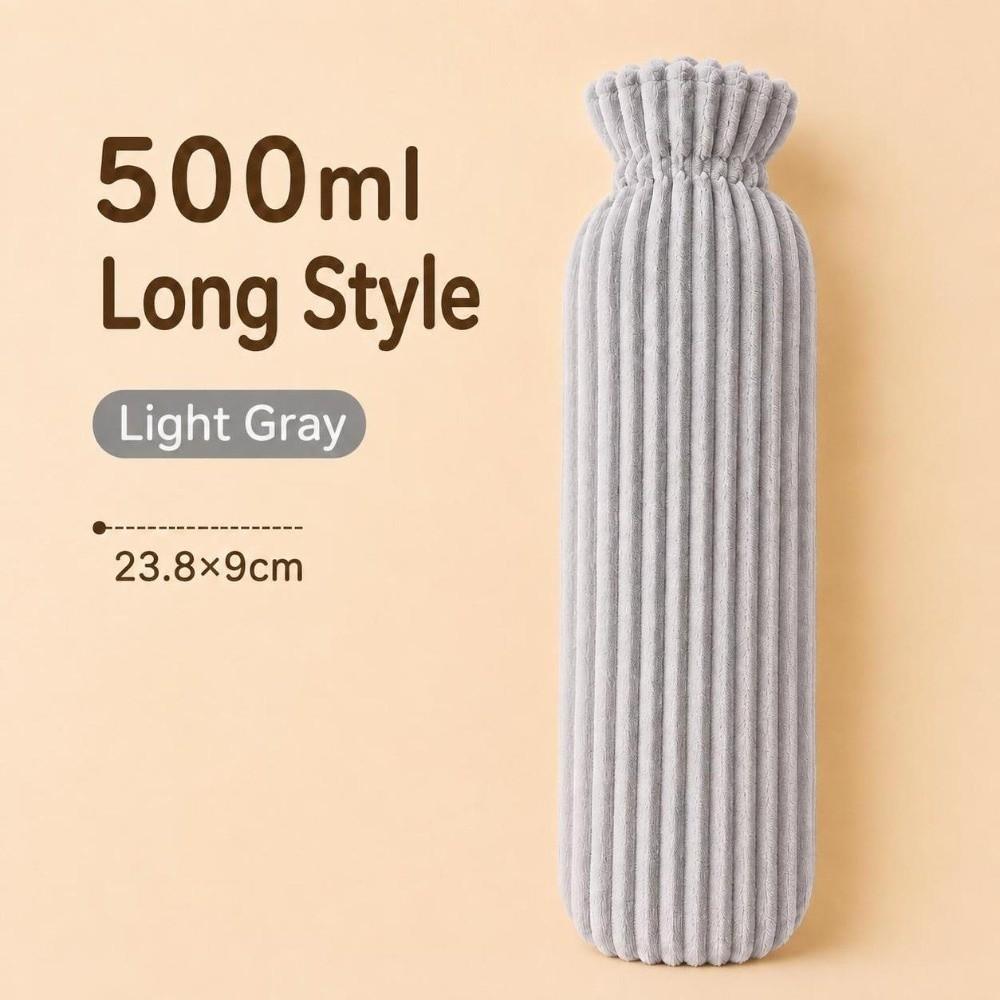 Extra Long Long Hot Water Bottle 500ml/1000ml/2500ml Warm Compress Heater  Winter Hand Warmer