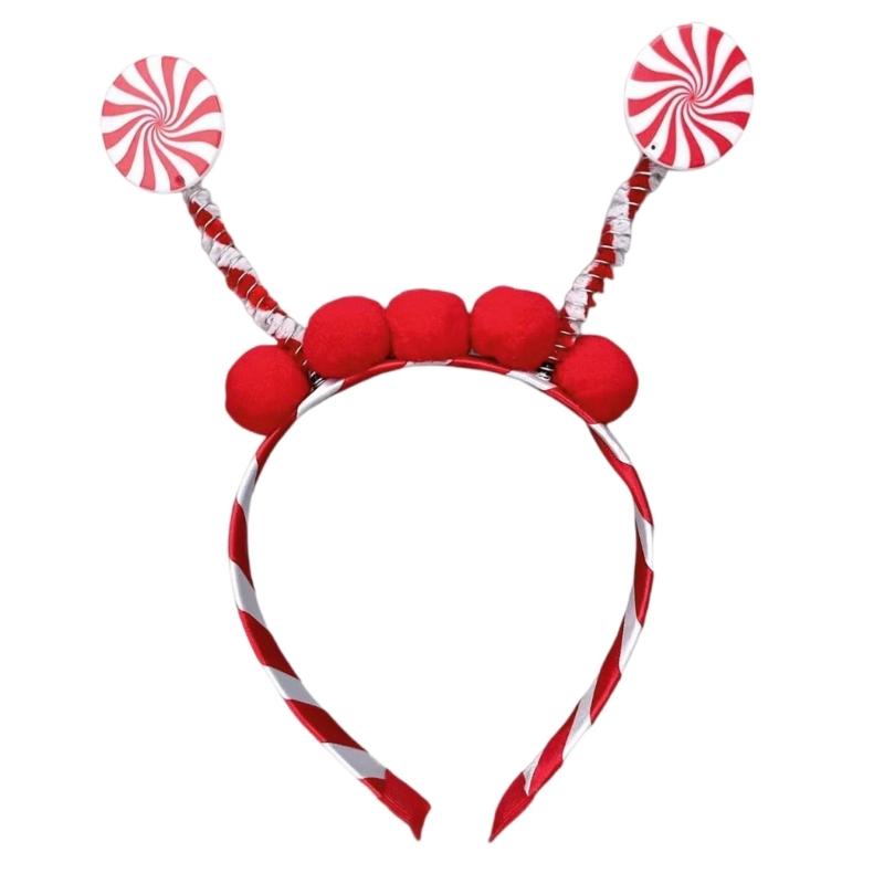 

Lovely Cosplay Lollipop Hairband Halloween Accessory For Festival Theme Parties Family Gathering Dressingup Headpiece 1 червоний