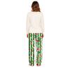 Family Matching Parent-Child Long Sleeve and Pants Pajama Set Loungewear for Home Wear