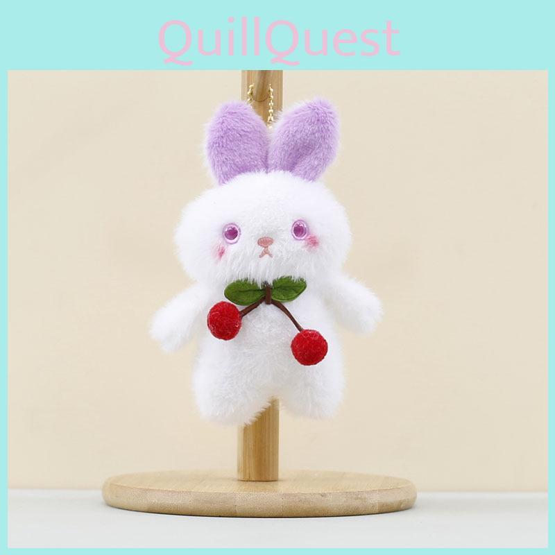 Rabbit Plush Cherry Toy Pp Cotton Stuffed Animal Keychain For Gift Kids