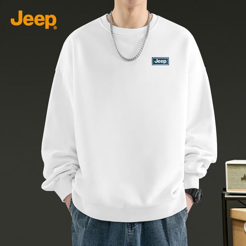 JEEP Men's Soft Crewneck Pullover Sweatshirt