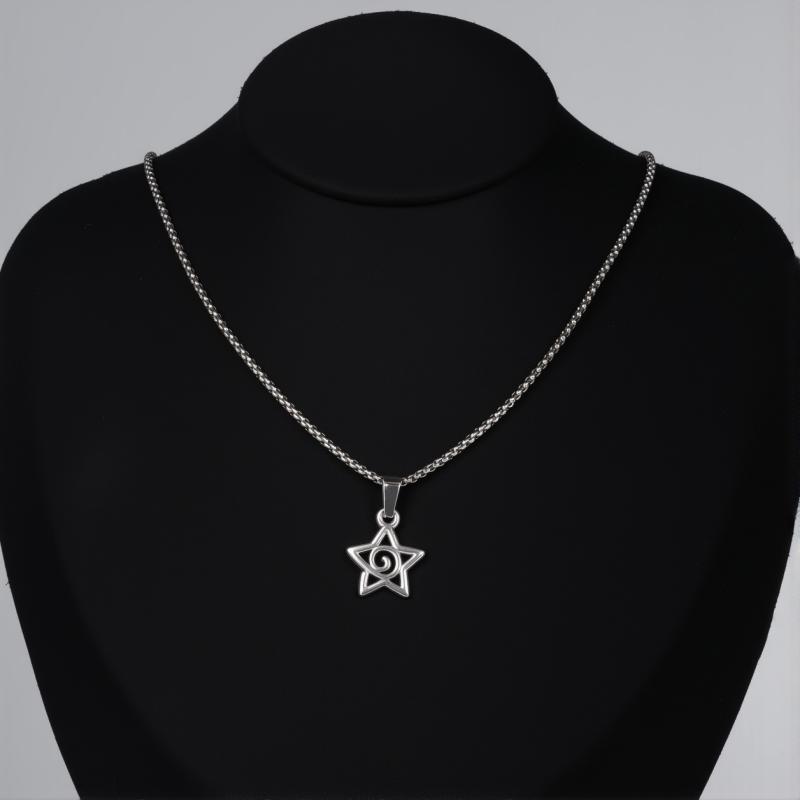 

New Pendant Necklaces Unisex Cross Double Star Geometric Minimalist Necklaces Punk Gothic Style Personalized Party Jewelry Gifts
