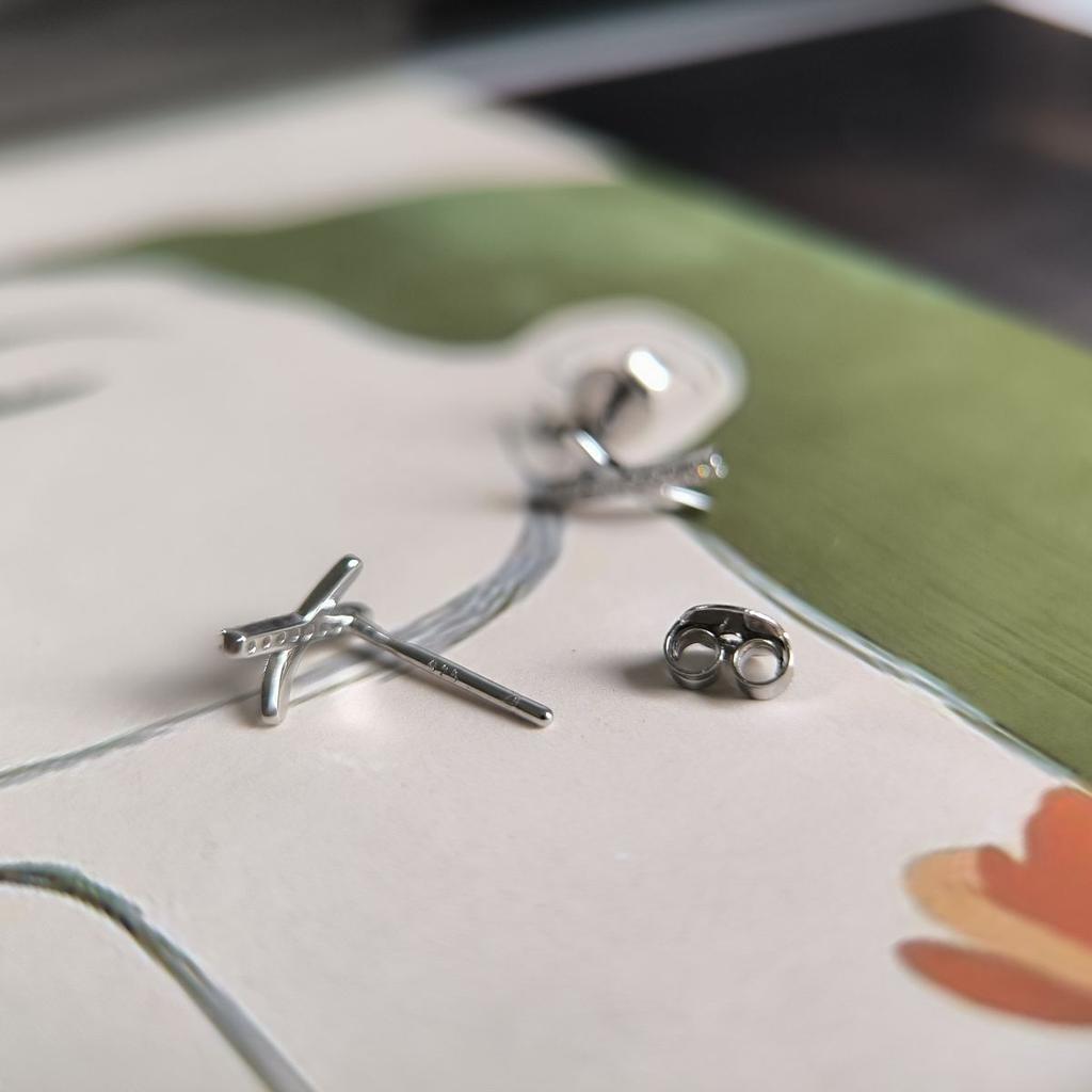 Silver Earrings with Cubic Zirkonia (2186106)
