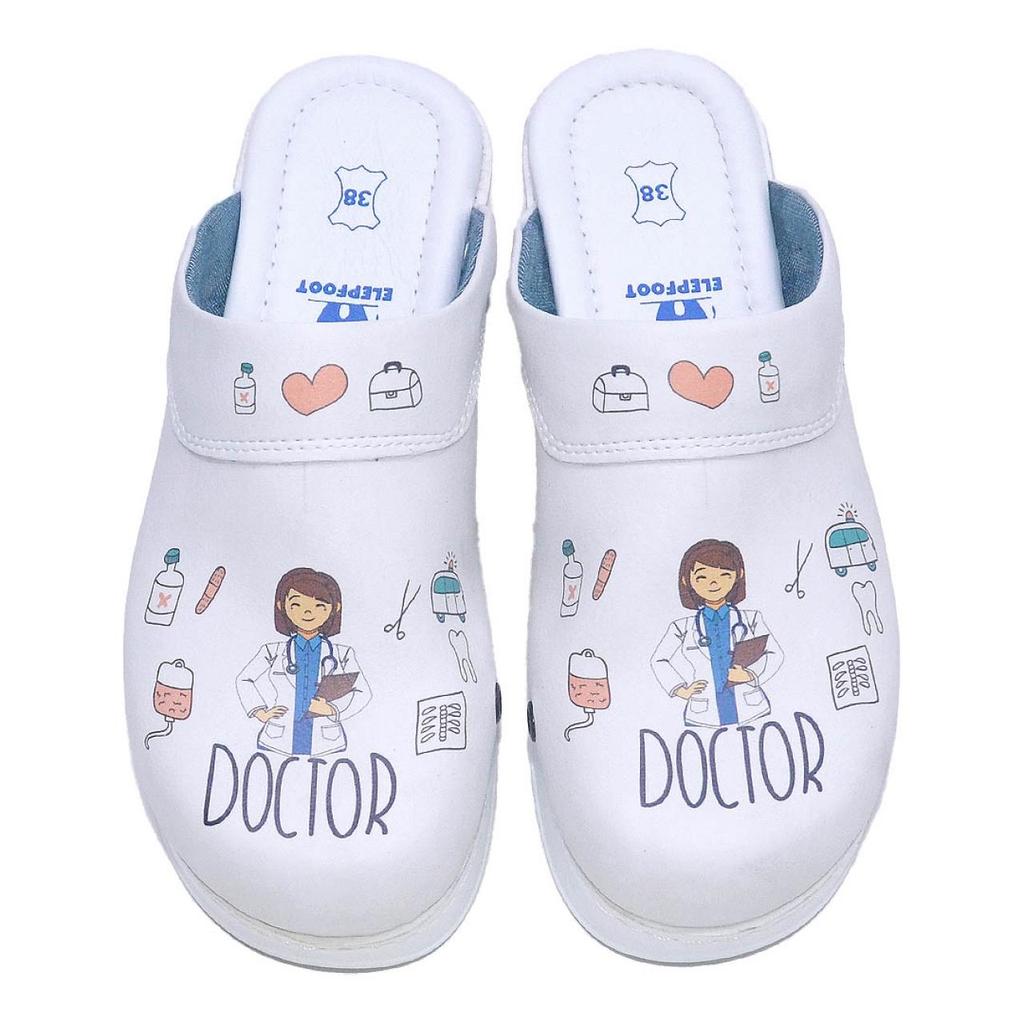 Ortopedické dámské zdravotní dřeváky - protiskluzové, pohodlné