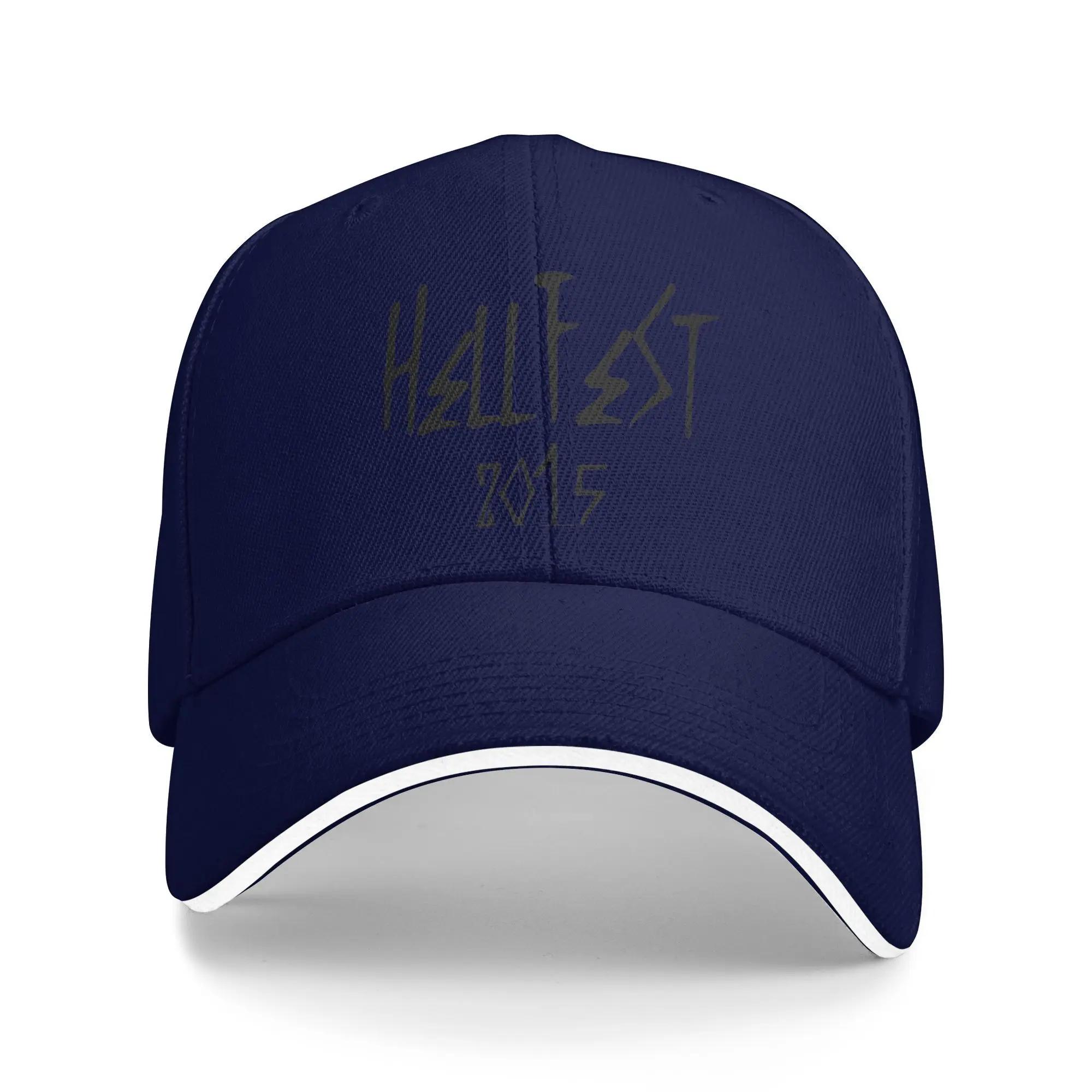 

Summer Casual Baseball Cap Hellfest Metal Music Festival 2015 Running Hippie Trucker Hat For Unisex Adult Sun Baseball Caps One Size
