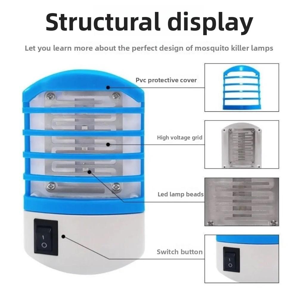 Safety Electric Mosquito Killer Blue Light Mosquito Trap Mosquito Repellent Lamp  Indoor Household
