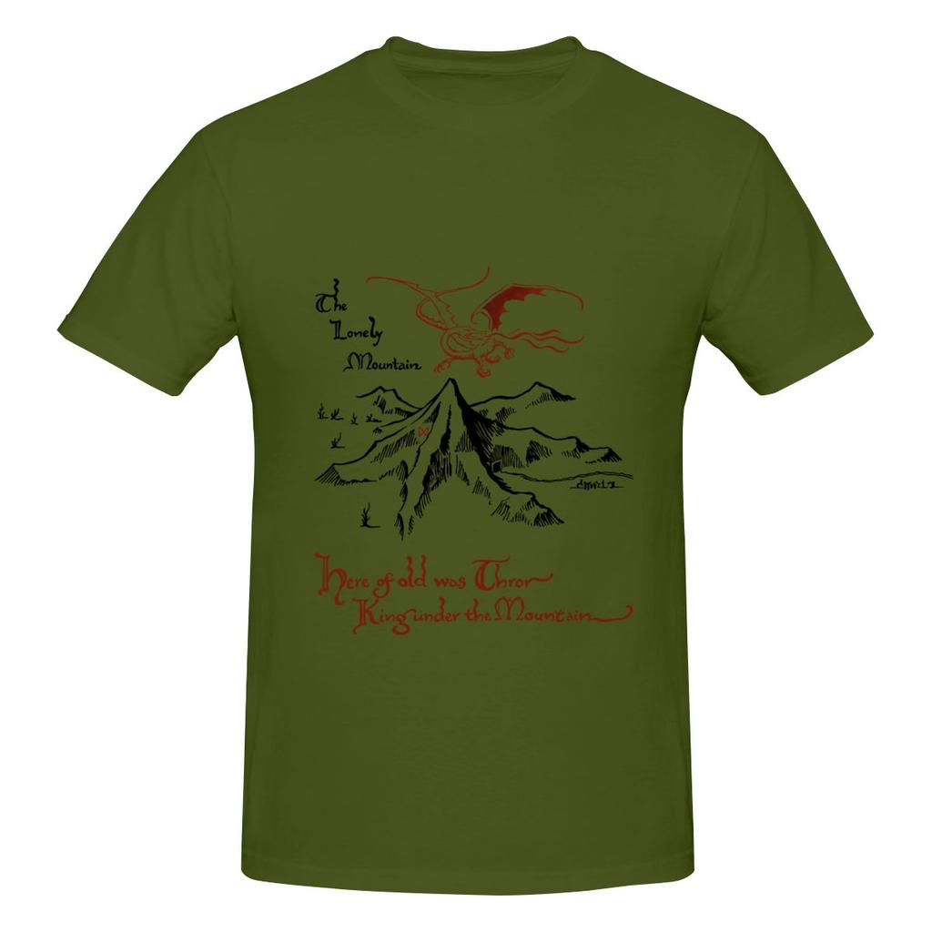 The Lonely Mountain Slimming Tshirt Basic Commuting Commuting Essential Short Sleeve