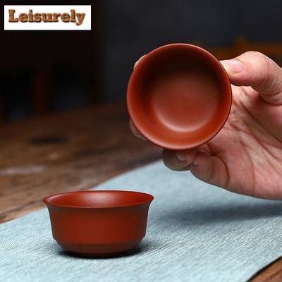 2pc/set Yixing Purple Clay Teapot Quik Pots Teaware Portable Travel Tea Set Chinese Drink Teapots Tea Ceremony Drinkware 40ml
