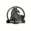 Custom Horse Silhouette Metal Wall Art Farmhouse Outdoor Barn Sign Gift Horse Lovers Farmers