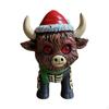 Cow Figurine Decorative Calf Lovers Gifts Resin for Christmas Office Tiered Tray Table Decor