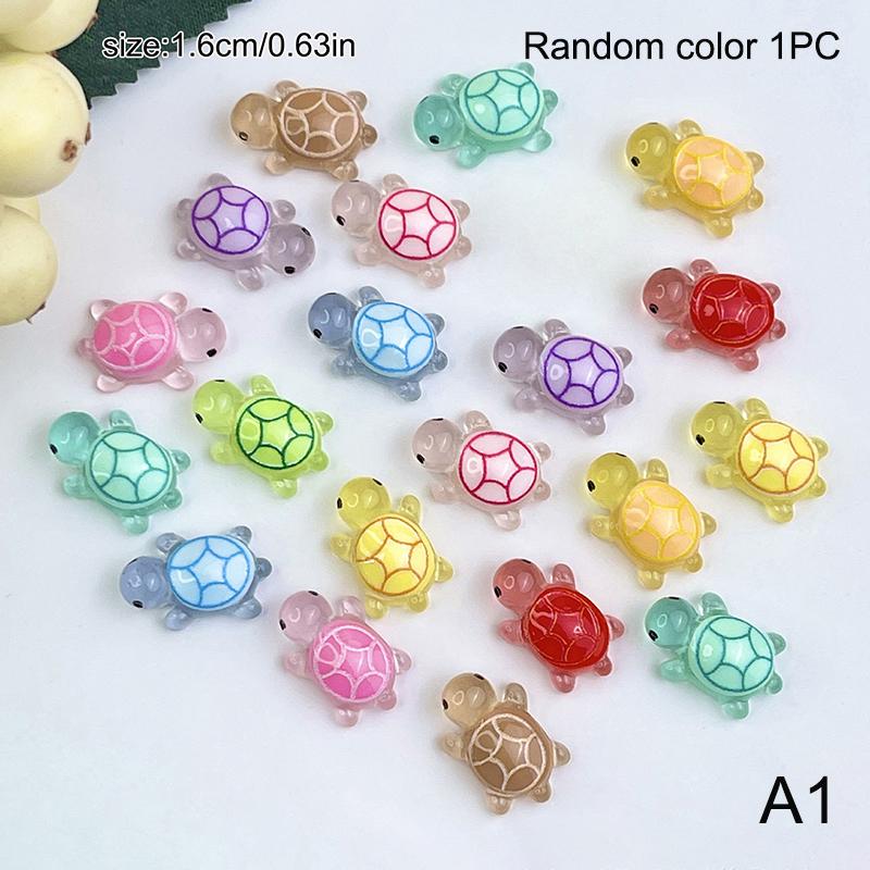 4 Sizes Mini Luminous Turtle Home Decor Landscaping Resin Crafts Glowing Turtle Garden Fish Tank Miniatures Ornaments Decoration