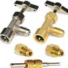 Single Puncture Installation R134A Can Tap Kit Brass Construction Controlled Gas Transfer Air-conditioning Installation