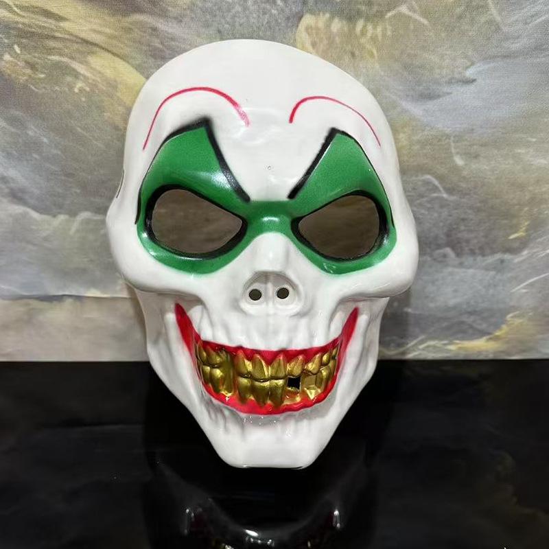 

Halloween Clown Mask Halloween Carnival Funny Horror Party Dance Big Gold Tooth Mask Cos Ghost Headdress Smiley Mask