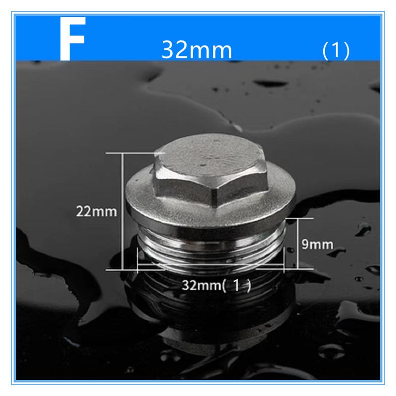 Nerezová ocel 304 Potrubní tvarovka Mužský-Ženský závit Převodní spojka 1/4"  3/4"  1" Palcový závit Vnitřní závit 4" Zátka trubky