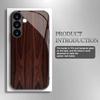 Vintage Wood Grain Texture Tempered Glass Phone Case Suitable for Samsung Galaxy S26 S25 S24 S22 S21 S20FE/Ultra/Plus Shockproof