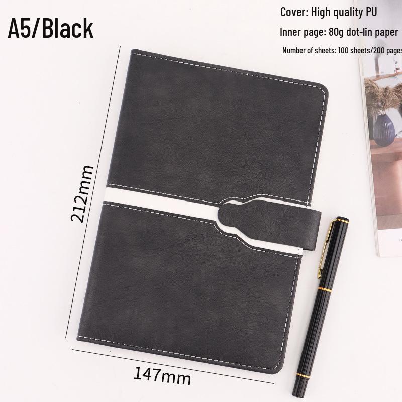 Creative Leather A5 Notebook: Thick Business Diary with Logo Printing Options A5