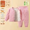 Color-Changing Children's Cotton-Padded Jacket Set - Autumn & Winter, Boneless, Warm, High-Waisted for Boys & Girls