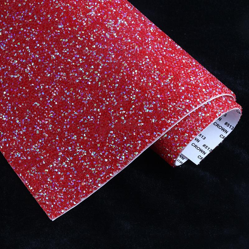 VC 20*24cm *40 Self-Adhesive Glass 3D Eco-Friendly Rhinestone Flatback 14 Facets Strip Sticker DIY Accessories Phone