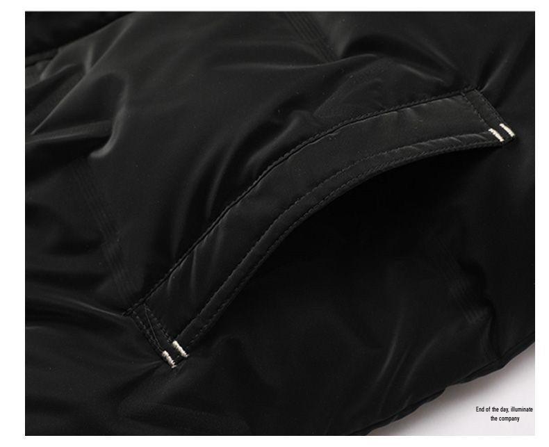 Men's Ultra-Thick Lightweight White Duck Down Jacket - Clearance Winter Style, Wash-Free Outerwear