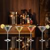 1 Stück Edelstahl Martini Cocktailglas Champagnerkelch Weinglas Roségold Personalisierbares Design Metallutensilien