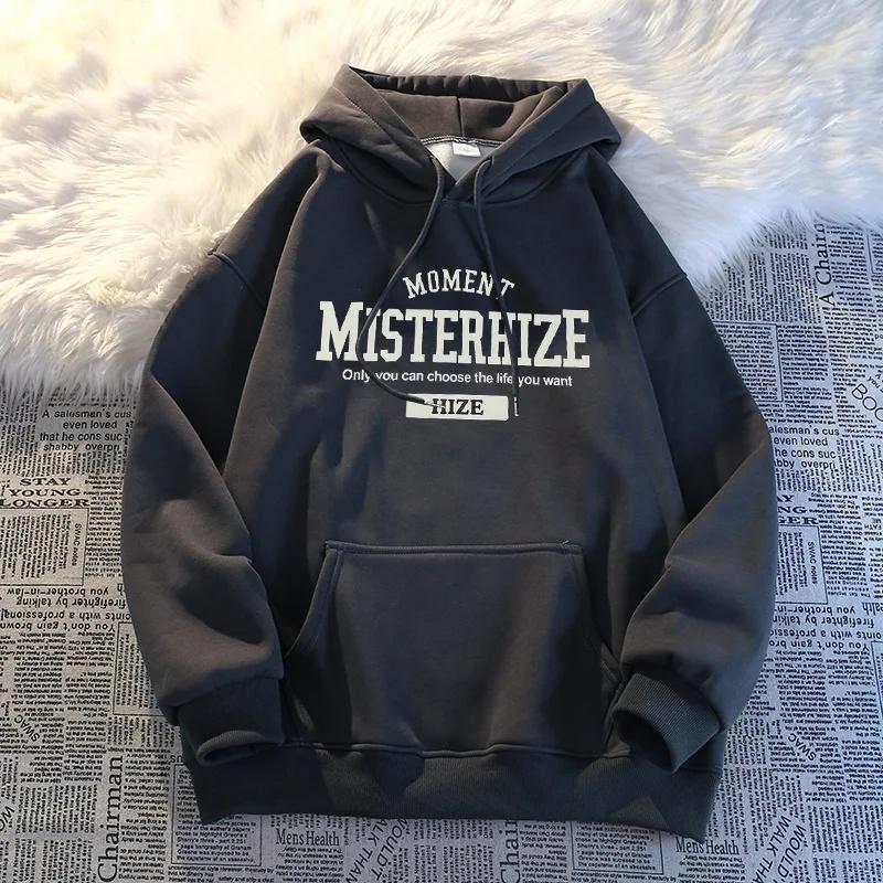 

Hooded Fleece-Lined Sweatshirt Light Grey Beige Black White Korean Style Men s Summer Thin Model AE Stock Origin China XL
