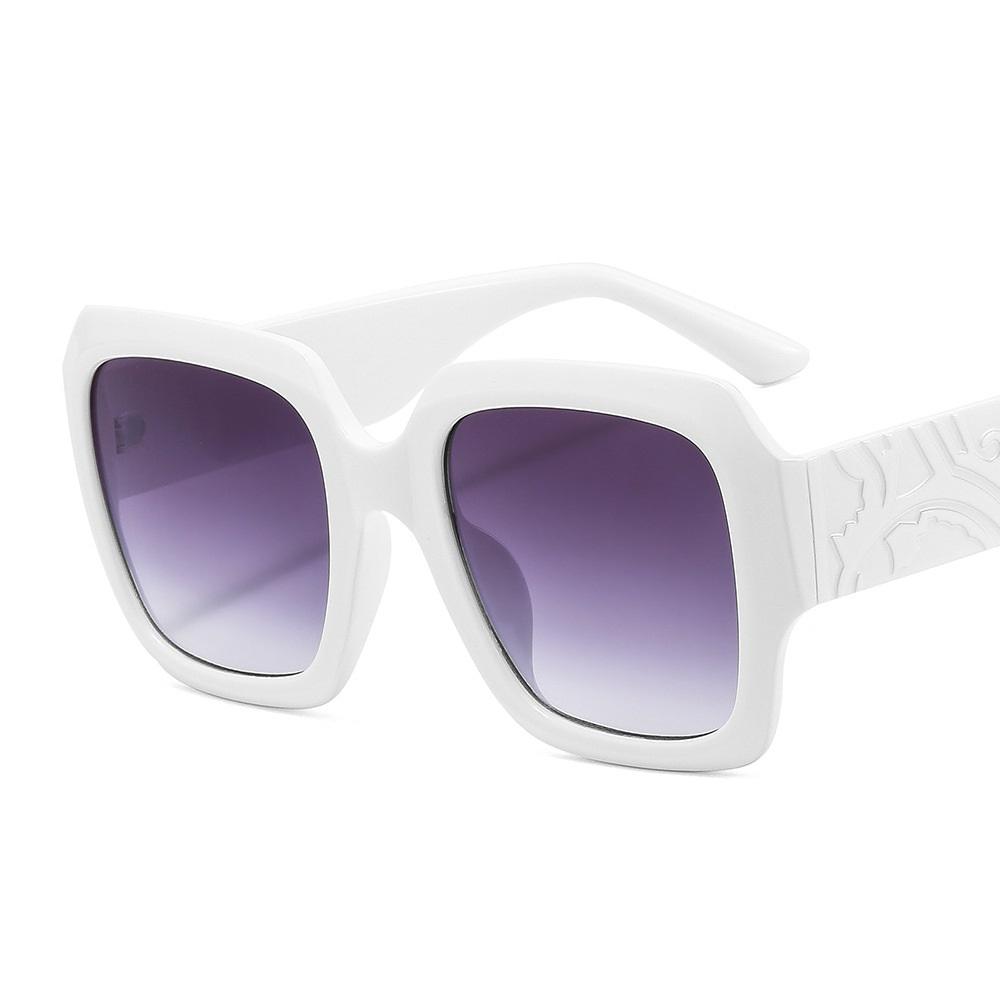 New Square Carve Patterns Sunglasses Women Vintage Designer Female Sun Glasses Men Shades Luxury Brand UV400