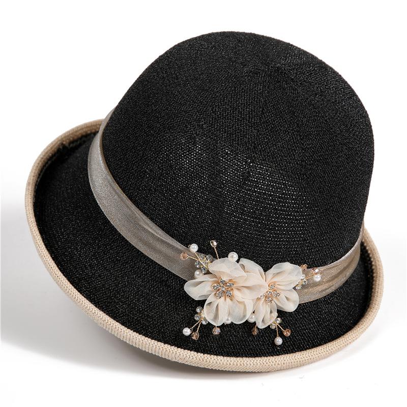 Top Hat Female Elegant Basin Hat Mom Fisherman Hat Spring Summer Sunscreen Shade Sun Hat Hat