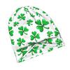 St. Patrick'S Day Clover Leaves Daily Style Knit Hat for Adults, Perfect for Weekend Errands, Quick Meetups, Or Everyday City Wear with a Touch of