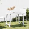 VidaXL Camping Table White 79x56x64 Cm PP Wood Look 364737