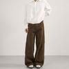 American Vintage Casual Pants With Solid Color For Men And Women