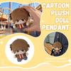 Anime Character Plush Doll Soft Stuffed Toy Collectible Figure with Keychain Attachment for Display or Gift