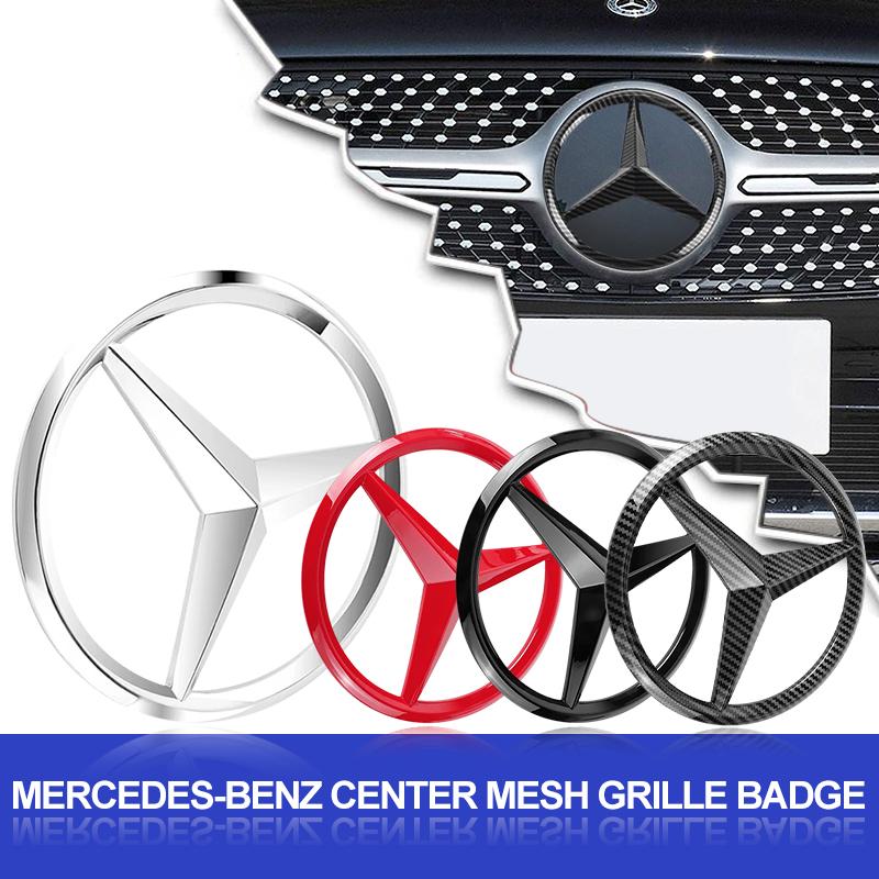 AABIH1 18.8cm Car Front Grille Large Badge Decal Stickers For Mercedes Benz C350 C180 C200 C250 C300 C Class W204 W108 W124 W126 W169