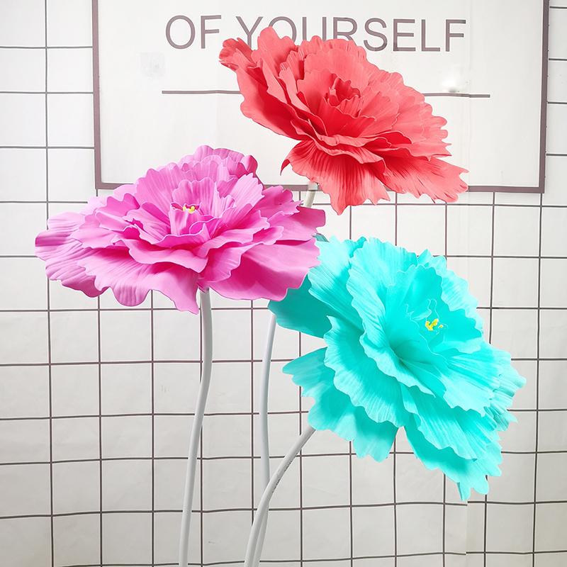 30/40cm Künstliche Pfingstrose Hochzeitsfeier Große Blumen-Show-Requisiten DIY-Fälschung Blumen Hochzeitsfenster Hintergrundwand Dekoration