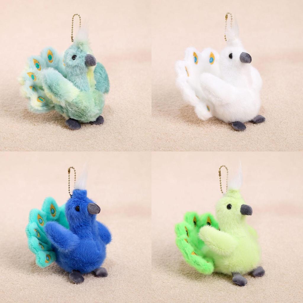 Peacock Plush Keychain Animal Soft Toy For Girls And Boys Bags Decor