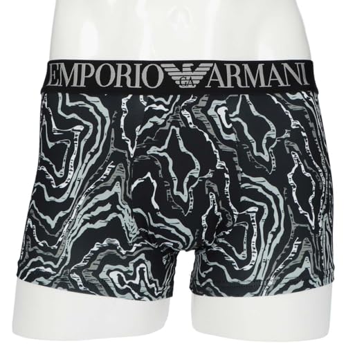 Emporio Armani ALL OVER PRINTED MICROFIBER Boxer Shorts, Front Closure, EU Size, Men's, Brand Name Underwear, Size S (EU Size), 54045350, 74. Violet